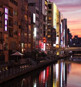 City in the evening
